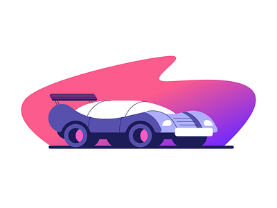 Future Car car fast future graphic design illustration spoiler