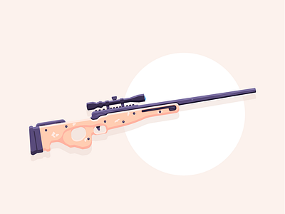 Sniper graphic design illustration simple sniper sniperrifle weapon