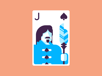 Jack Of Spades cards graphic design icon illustration jack of spades line minimal playingcards retro rotunda spades