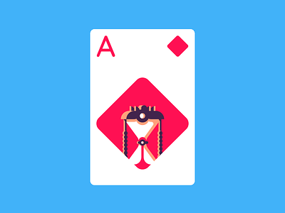 Ace Of Diamonds ace ace of diamonds diamond graphic design icon illustration minimal retro simple