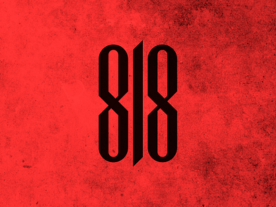 818 818 brand branding design group illustration logo logotype music rap rapper typography vector
