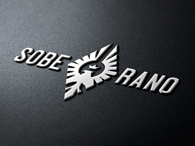 Metallic Badge badge brand branding crown eagle fenix logo metallic minimal minimalist soberano typography
