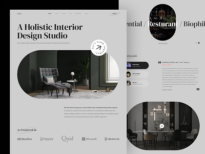 Interior Design Web Design design interior interior design minimal monochrome ui user experience design user interface design ux uxui web design web ui website