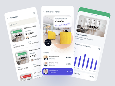 Property Management Mobile App awward buy dashboard home mobile property management real estate sell service ui ux