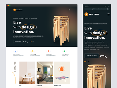 Furniture Website Design
