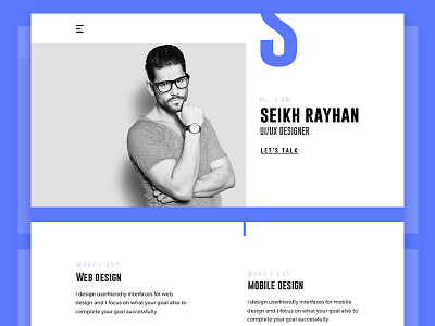 Exploration | Personal Website Design Concept - 2 business clean creative cv design new personal resume simple ui ux website