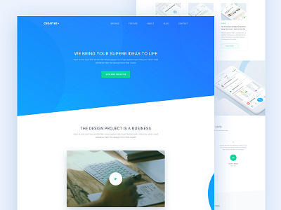 Creative Home Page | Exploration agency best creative designer freelancer home page landing page trend ui ux