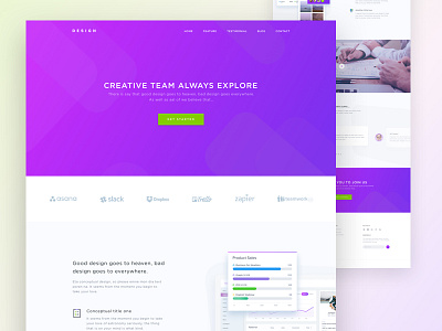 Creative Home Page | UI Exploration bangladesh clean corporate web exploration finance home page landing page simple visual design website