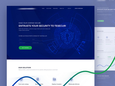 TeSecure Home Page blockchain blue bug cloud funding global hacker ico it technology safety secure security