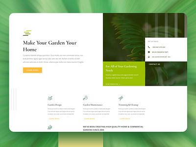 Live - Gardener Website gardener landingpage website