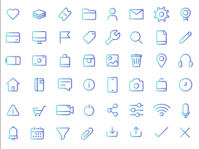 Vector UI icons #01