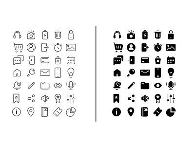 Vector UI Icons #04 app branding design graphic design illustration logo typography ui ux vector