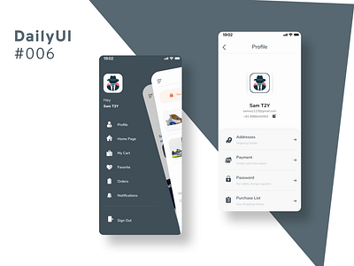 User Profile #DailyUI 006 app app design branding dailyui design graphic design illustration insoles logo nike shoeapp typography ui user profile ux vector