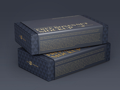 Boxes Set box box design boxes free mock up mock ups mockup package package design wrapper