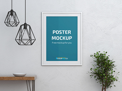 Poster design frame free home interior mockup mockups poster product style