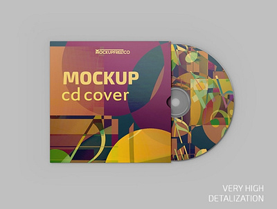 Free CD Cover Mockup cd cd cover cd design cd packaging mock up mock up mockup mockups product