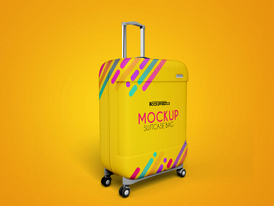 Free Suitcase Mockup Template bag baggage bags design free free psd free psd mockup free psd template free psd templates luggage mockup mockups product suitcase suitcases travel bag