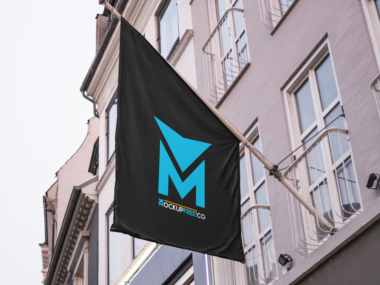 Download Free Flag Mockup Template by Mockupfree on Dribbble