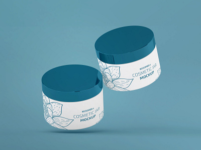 Free Cosmetic Jar Mockup branding cosmetic cosmetic packaging cosmetics design free free psd jar jar mockup jars mockup mockups product