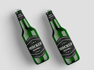 Download Free Beer Bottle Mockup Template By Mockupfree On Dribbble