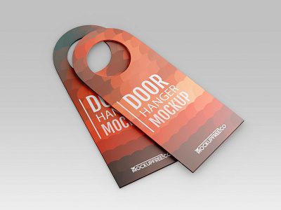 Free Door Hanger Mockup PSD Template accessory accessory mockup design door hanger door hanger mockup free free mockup free psd freebie hotel accessory hotel mockup indoor advertisement mockup mockup template mockups printed mockup product