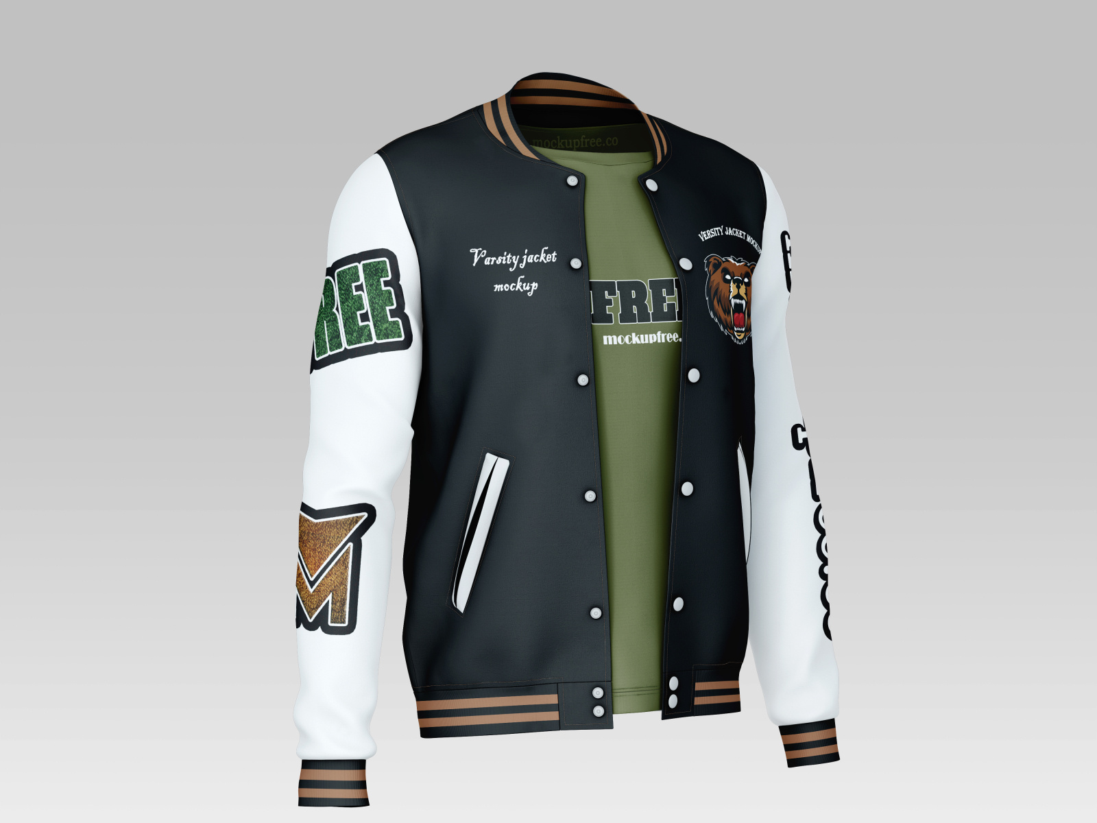 Free Varsity Jacket Mockup PSD Template By Mockupfree co On Dribbble
