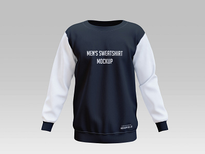 Free Men's Sweatshirt Mockup PSD Template