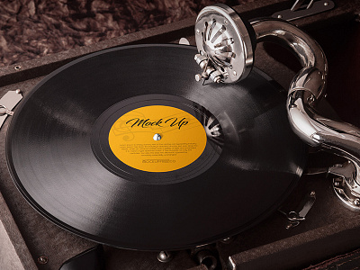 Vinyl Records – 3 Free PSD Mockups