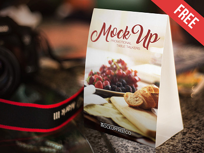 Promotional Table Talkers - Free PSD Mockup