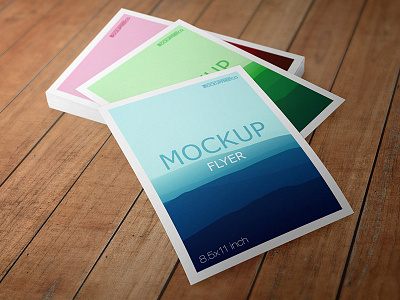Flyer – 10 Free PSD Mockups afisha flyer free mockup mockups paper poster product stack table wall