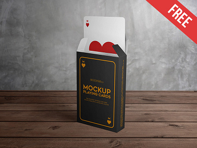 Playing Cards – 3 Free PSD Mockups box carton casino free full house mockup mockups play playing cards poker product