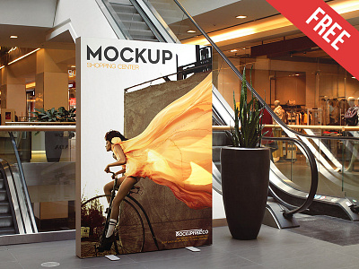 Shopping Center – 3 Free PSD Mockups banner fashion free mockup mockups product promotion shopping shopping center stand store