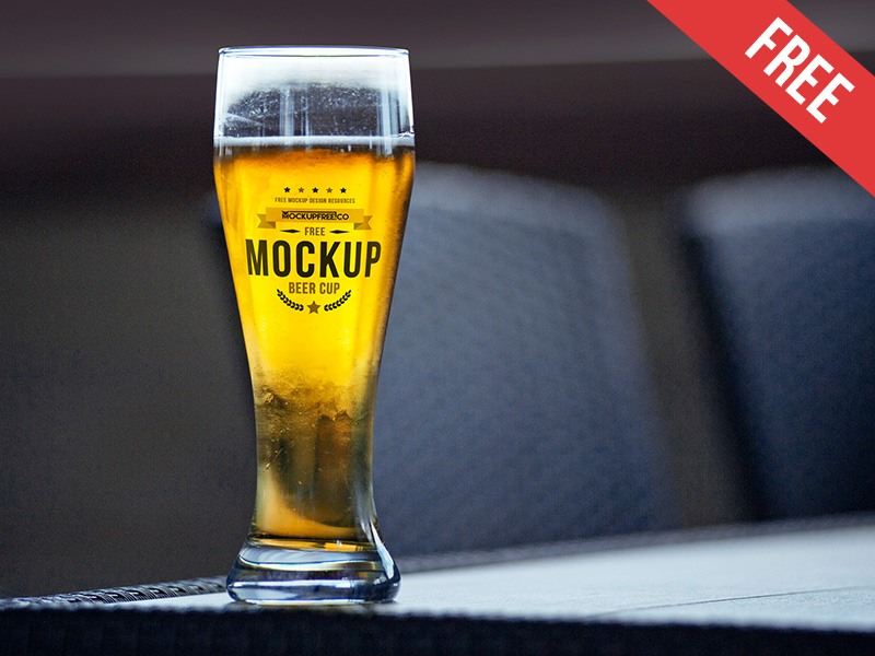 Download Beer Cup - Free PSD Mockup by Mockupfree on Dribbble