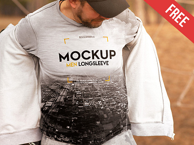 Download 40+ Melange Mens Raglan Long Sleeve T-Shirt Mockup Images ...