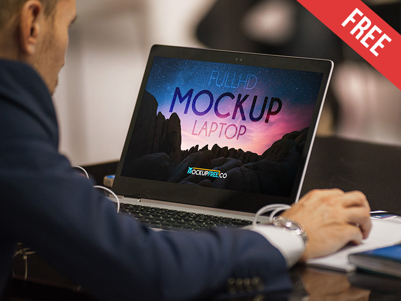 Download Laptop – Free PSD Mockup by Mockupfree on Dribbble PSD Mockup Templates