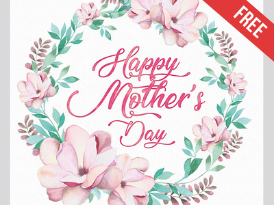 Free Happy Mother’s Day Watercolor Cards