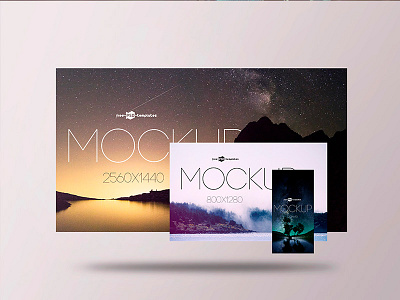 Free Screens Presentation Mock-up in PSD mockup mockups presentation product screen screens