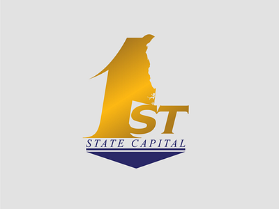 1st State Capital Logo branding design illustration logo typography vector