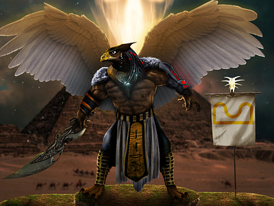 NFT 3D Horus God