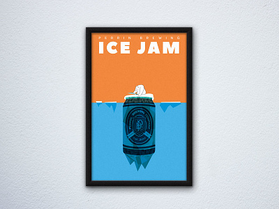 Ice Jam Poster beer brewery craft party perrin poster