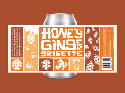 Honey Ginger Grisette beer brewery brown craft ginger grisette honey