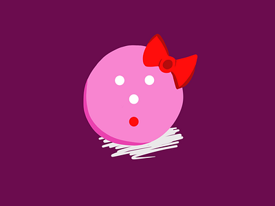 Gina bow bowling ball cute pink purple