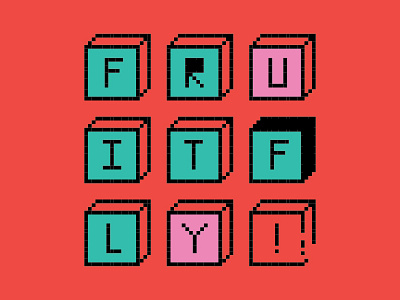 Building Blocks blocks fruitfly pixels red
