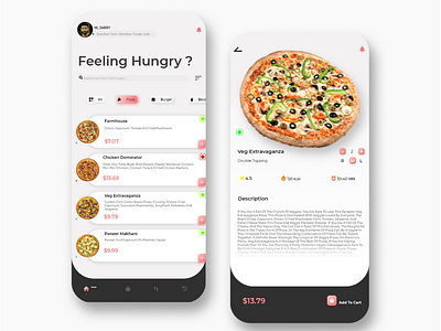 Daily UI Design Challenge| Day 01| Food App Ui