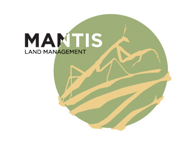 Mantis Land Management green logo mantis sans vector