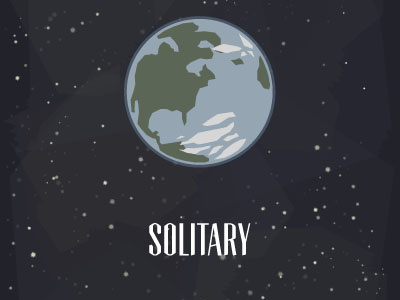 Solitary earth illustration stars vector