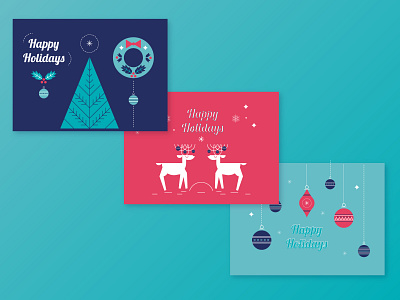 holiday cards set 1 christmas christmas card holiday holiday card illustration vector