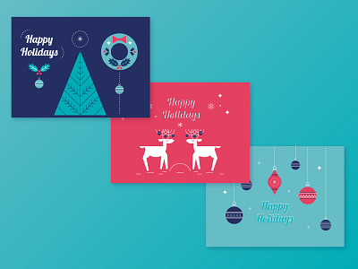 holiday cards set 1