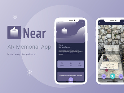 Near - AR Memorial App memorial mobile app ui ux