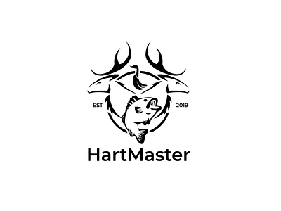 Hart Master Hunting Logo Design